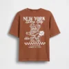 Dziecięcy T-shirt z nadrukiem o luźnym kroju