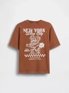Dziecięcy T-shirt z nadrukiem o luźnym kroju