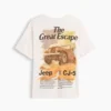 Dziecięcy T-shirt z nadrukiem o luźnym kroju