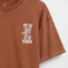 Dziecięcy T-shirt z nadrukiem o luźnym kroju