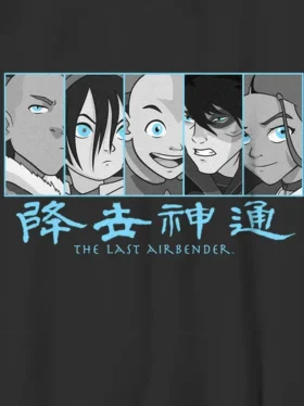 Dziecięcy T-shirt z nadrukiem panelowym „Avatar: Legenda Aanga”