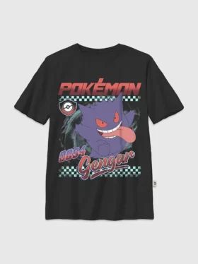 Dziecięcy T-shirt z nadrukiem „Pokemon Gengar Racer”