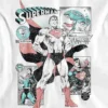 Dziecięcy T-shirt z nadrukiem przedstawiającym kadry z komiksu o Supermanie