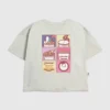 Dziecięcy T-shirt z nadrukiem siatki z makaronem Maruchan