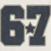 Dziecięcy T-shirt z nadrukiem „Six Seven”