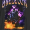 Dziecięcy T-shirt z nadrukiem „Skeletor Night” z serii „Masters of the Universe”