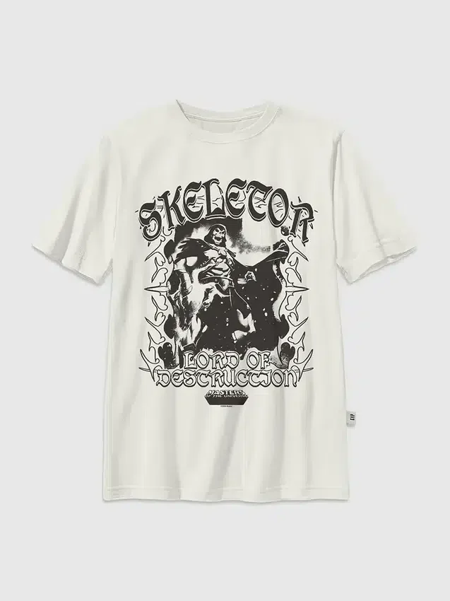 Dziecięcy T-shirt z nadrukiem Skeletora z serii „Masters of the Universe”