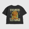 Dziecięcy T-shirt z nadrukiem „Słoneczniki Van Gogha”