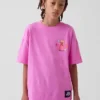 Dziecięcy T-shirt z nadrukiem Super Mario o luźnym kroju