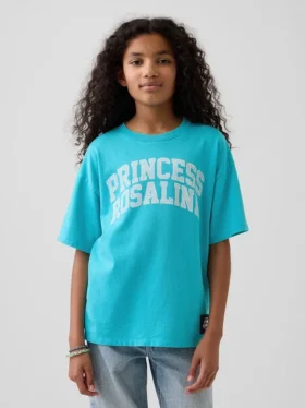 Dziecięcy T-shirt z nadrukiem Super Mario o luźnym kroju