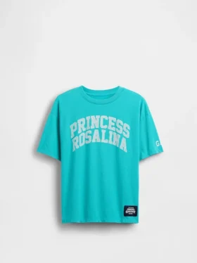Dziecięcy T-shirt z nadrukiem Super Mario o luźnym kroju