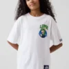 Dziecięcy T-shirt z nadrukiem Super Mario o luźnym kroju