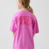 Dziecięcy T-shirt z nadrukiem Super Mario o luźnym kroju