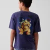 Dziecięcy T-shirt z nadrukiem Super Mario o luźnym kroju