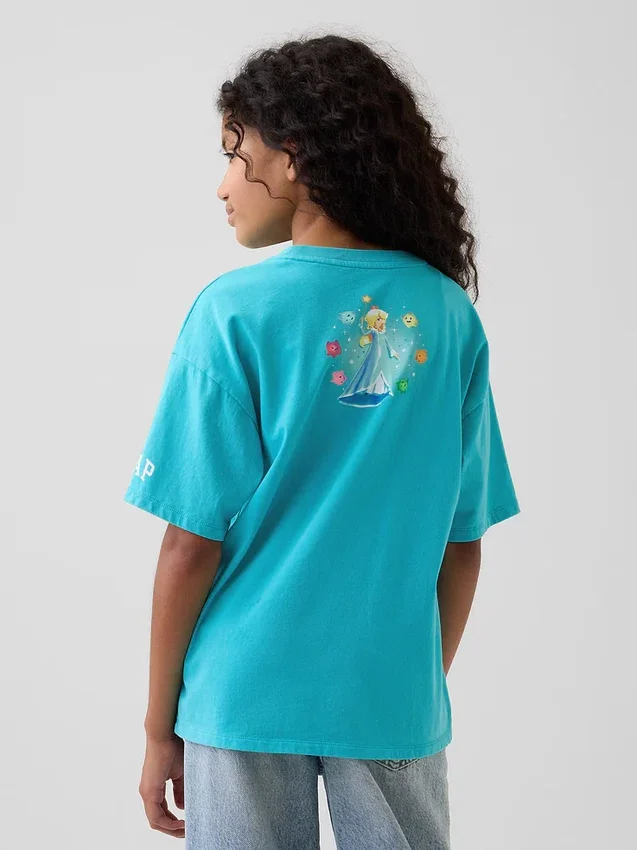 Dziecięcy T-shirt z nadrukiem Super Mario o luźnym kroju