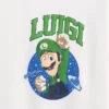 Dziecięcy T-shirt z nadrukiem Super Mario o luźnym kroju