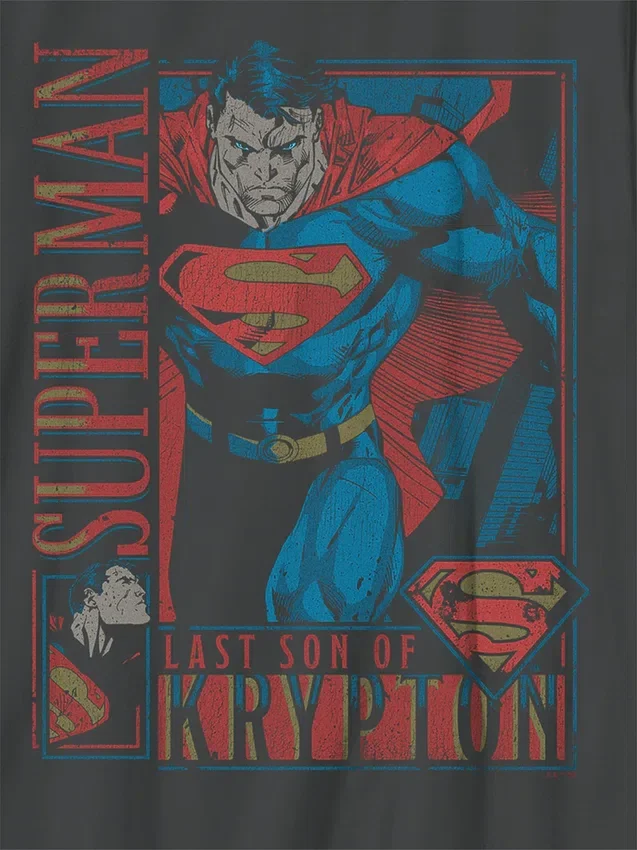 Dziecięcy T-shirt z nadrukiem „Superman Retro”