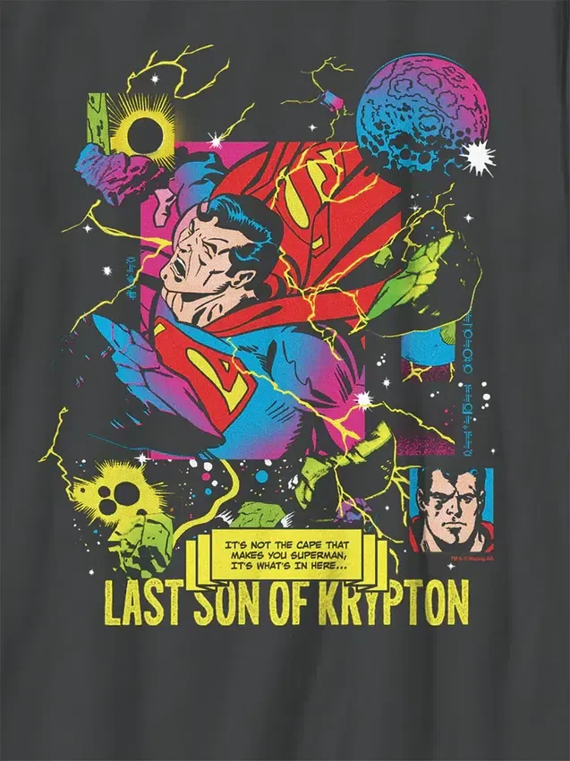 Dziecięcy T-shirt z nadrukiem „Superman: Syn Kryptonu”
