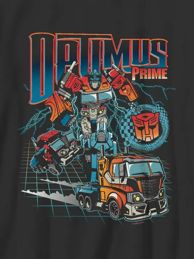 Dziecięcy T-shirt z nadrukiem „Transformers: Optimus Prime Speed”