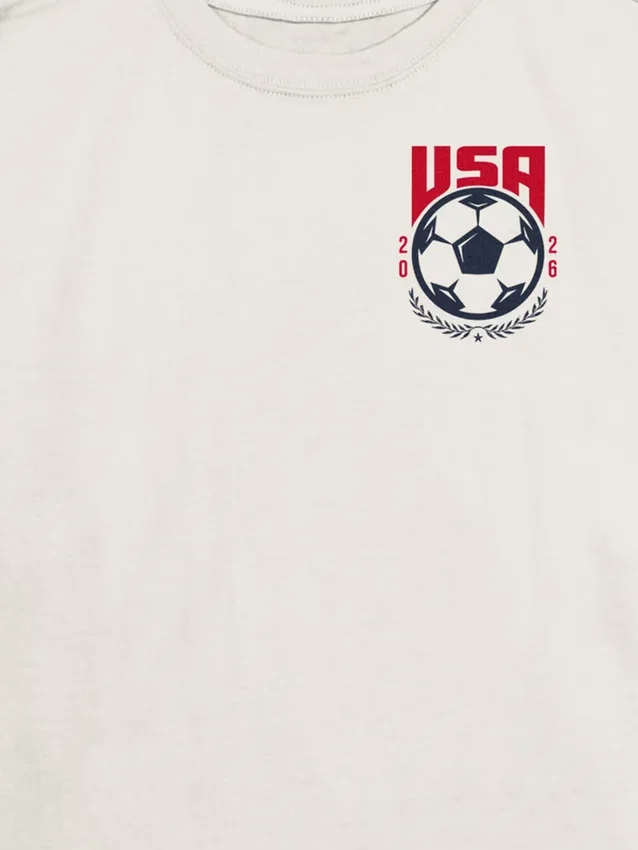 Dziecięcy T-shirt z nadrukiem „Usa Soccer Crest”