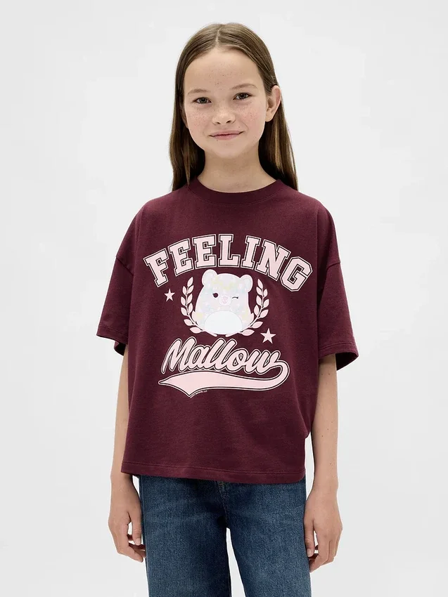 Dziecięcy T-shirt z nadrukiem w stylu oversize