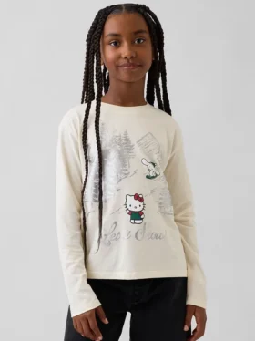 Dziecięcy T-shirt z nadrukiem w stylu oversize