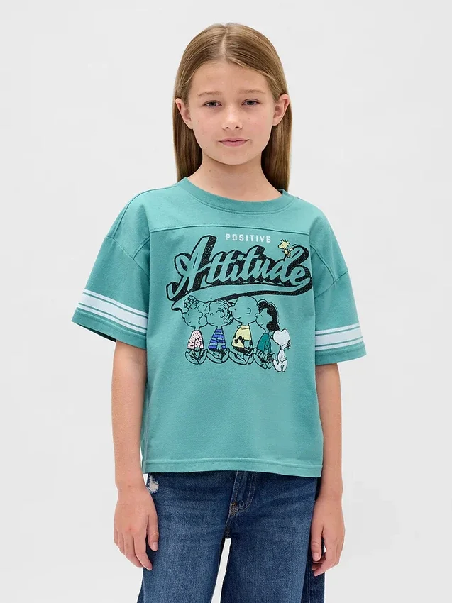 Dziecięcy T-shirt z nadrukiem w stylu oversize