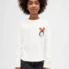 Dziecięcy T-shirt z nadrukiem w stylu oversize