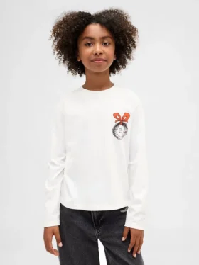 Dziecięcy T-shirt z nadrukiem w stylu oversize