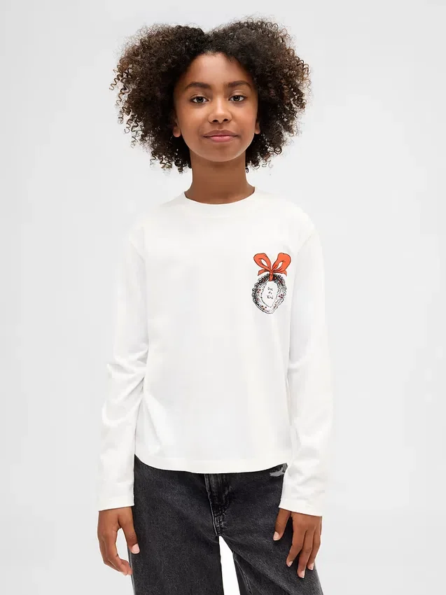 Dziecięcy T-shirt z nadrukiem w stylu oversize