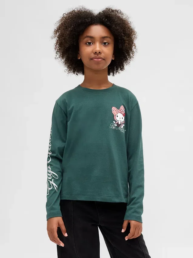 Dziecięcy T-shirt z nadrukiem w stylu oversize
