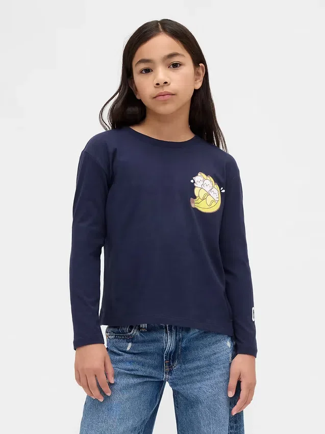 Dziecięcy T-shirt z nadrukiem w stylu oversize