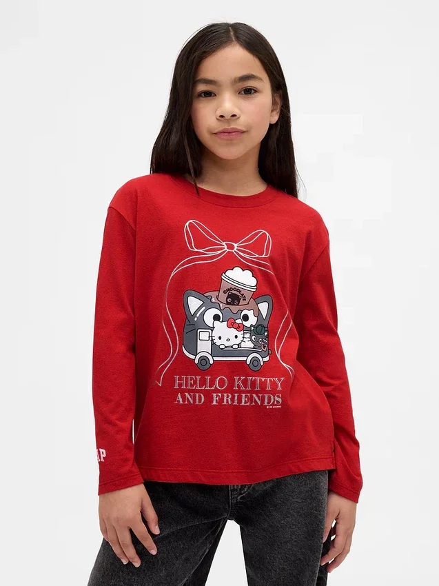 Dziecięcy T-shirt z nadrukiem w stylu oversize
