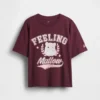 Dziecięcy T-shirt z nadrukiem w stylu oversize
