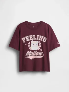 Dziecięcy T-shirt z nadrukiem w stylu oversize