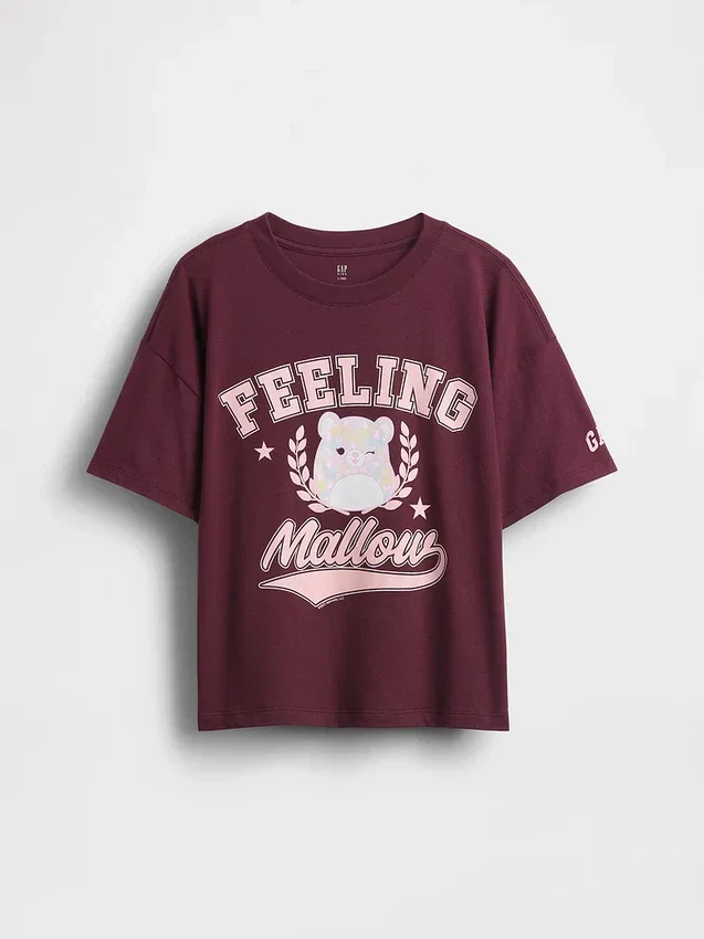 Dziecięcy T-shirt z nadrukiem w stylu oversize