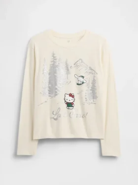 Dziecięcy T-shirt z nadrukiem w stylu oversize