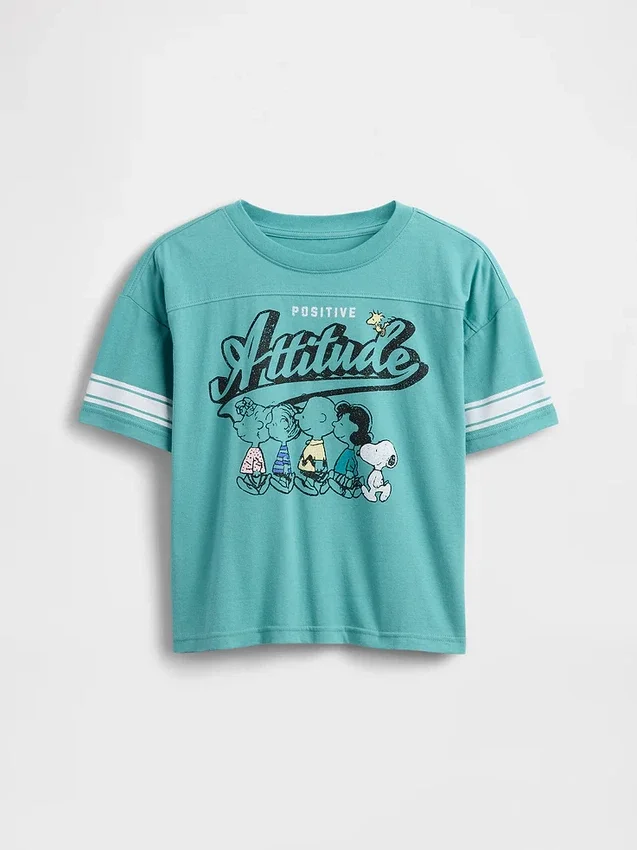 Dziecięcy T-shirt z nadrukiem w stylu oversize