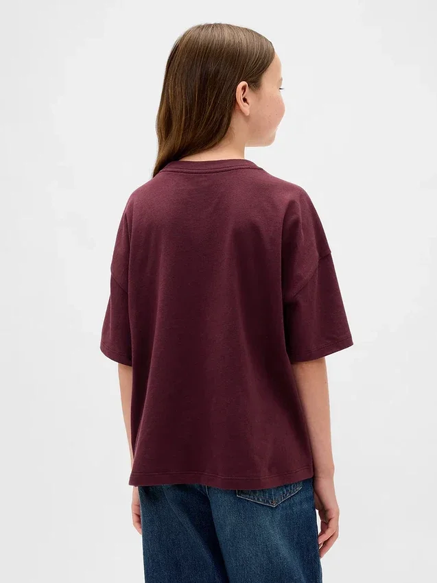 Dziecięcy T-shirt z nadrukiem w stylu oversize