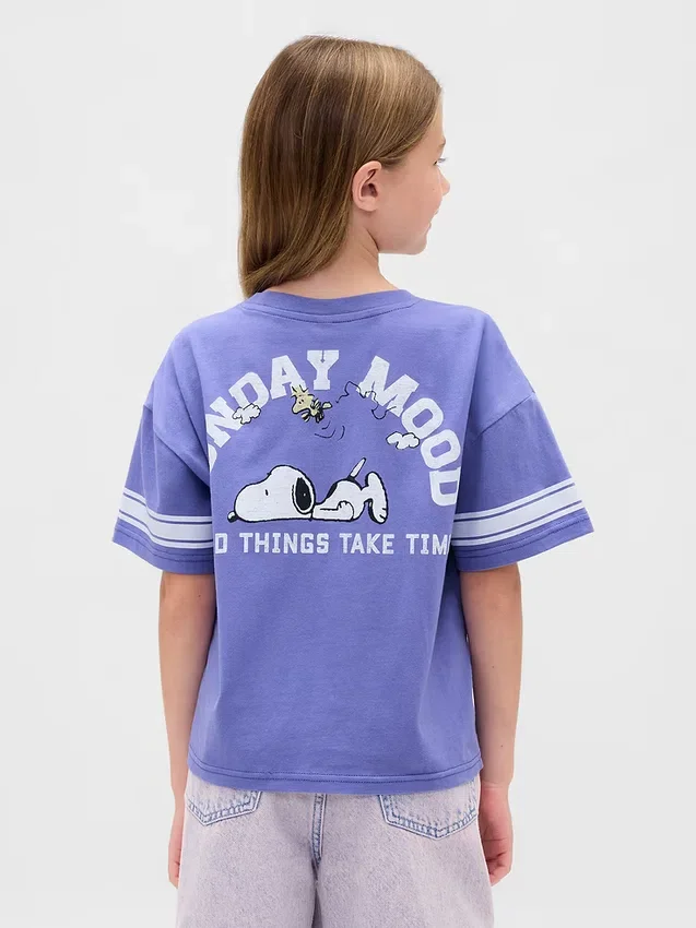 Dziecięcy T-shirt z nadrukiem w stylu oversize