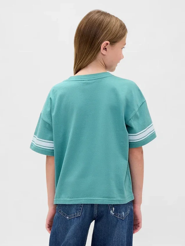 Dziecięcy T-shirt z nadrukiem w stylu oversize