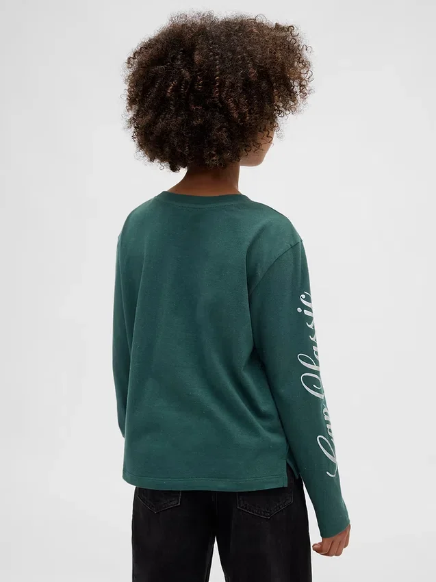 Dziecięcy T-shirt z nadrukiem w stylu oversize