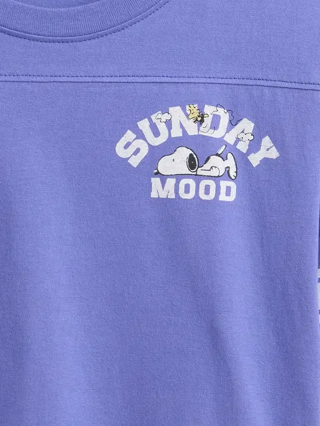 Dziecięcy T-shirt z nadrukiem w stylu oversize