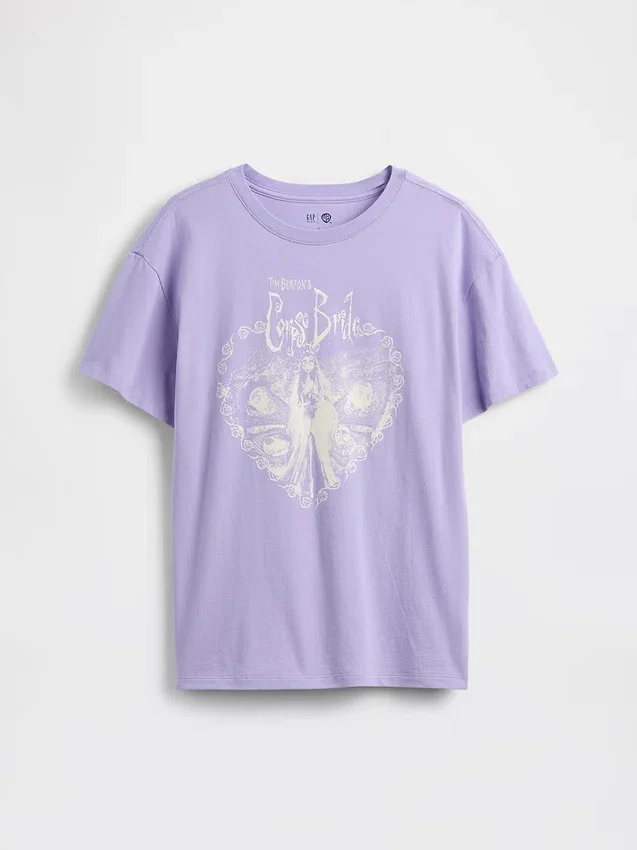 Dziecięcy T-shirt z nadrukiem w stylu oversize o kroju tuniki