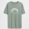 Dziecięcy T-shirt z nadrukiem w stylu oversize o kroju tuniki