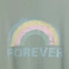 Dziecięcy T-shirt z nadrukiem w stylu oversize o kroju tuniki