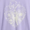 Dziecięcy T-shirt z nadrukiem w stylu oversize o kroju tuniki