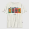 Dziecięcy T-shirt z nadrukiem „Winter Sports Vintage”
