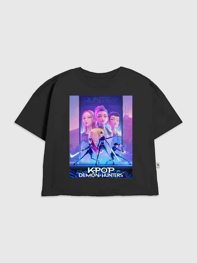 Dziecięcy T-shirt z nadrukiem z serii K-Pop Demon Hunters