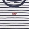 Dziecięcy T-shirt z prążkowanego materiału z haftem